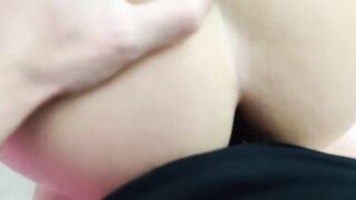 Caught my maid cleaning the floor without panties - 2 image