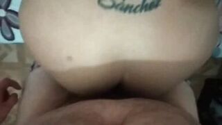 I masturbate in a white thong with my toys to warm him up and make him fuck me good - 15 image