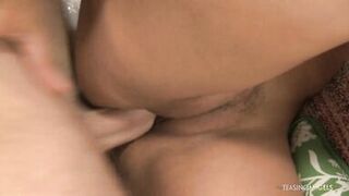 Beautiful car mechanic gets her pussy smashed in various poses - 7 image