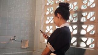 Brat fucks her master's wife just to make him mad - 2 image