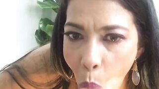 SLOPPY DEEPTRHOAT: I got naughty on my office break, facefuck myself and I sucked it deep - 3 image