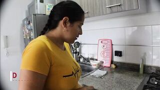 horny stepmother gives viagra to her stepson- spanish porn - 1 image