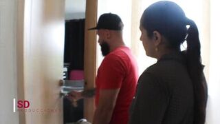 I surprise my stepsister with other men - 4 image