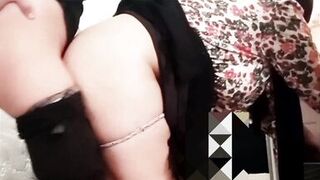 My stepmother in hijab helps me masturbate on Eid al-Fitr - 12 image