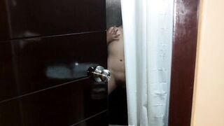 I spy on my sister-in-law in the shower and discover her masturbating (1) - 12 image