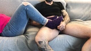 I want your cock between my sexy feet....sockjob,footjob and reverse footjob...whit red nails.... - 3 image