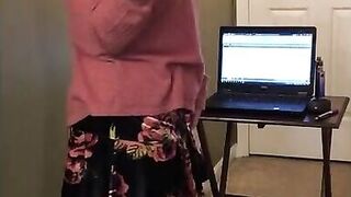LilGiantess's Boss Peeks at Her Legs - 6 image