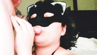 Miss Panda sucks and slurps Friend's cock - 4 image