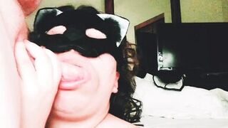 Miss Panda sucks and slurps Friend's cock - 5 image