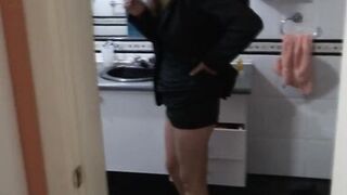 First time MILF shows off and starts to get excited - 3 image