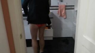First time MILF shows off and starts to get excited - 4 image