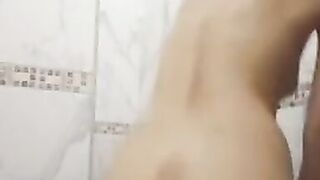 Strip tease and playing in the shower - 8 image