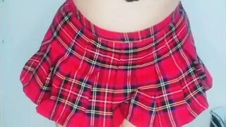 sexy mexican with mini skirt take out her clothes big ass - 1 image