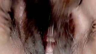 Putting on my panty see my hairy mature pussy from bottom up - 13 image