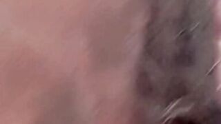 Putting on my panty see my hairy mature pussy from bottom up - 3 image