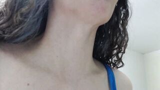 Touching sexy huge female adam's apple - 12 image