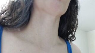 Touching sexy huge female adam's apple - 14 image