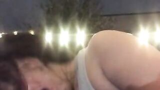 She suck that dick outside - 5 image