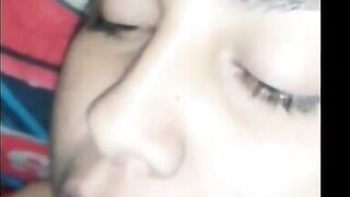 She loves the cum in her face and mouth