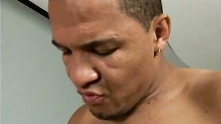 Chubby whore sucks hard cock and gets warm sticky facial - 8 image