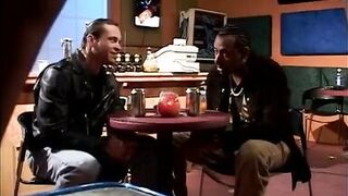 Exotic brunette sucks and fucks older stud in his office - 3 image