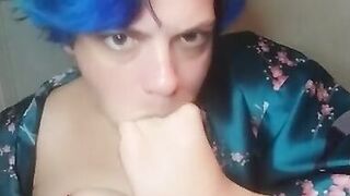 Intense self foot worship with titty - 14 image