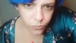 Intense self foot worship with titty - 6 image