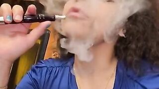 Xoco-Latina Smoking fetish blue dress - 3 image