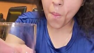 Xoco-Latina Smoking fetish blue dress - 4 image