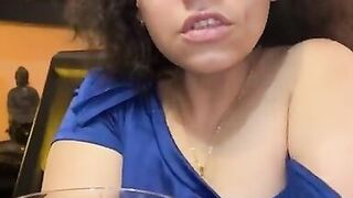 Xoco-Latina Smoking fetish blue dress - 6 image