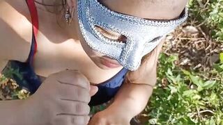 Sucking In The Jungle !!! Oral Sex x Money Dirty Talking !!! - 13 image