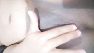 Ebony milf stimulates her clit and plays with her newly shaved pussy - 13 image