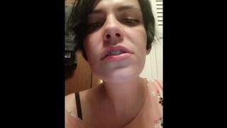 Spit cockwhore humiliation - 1 image