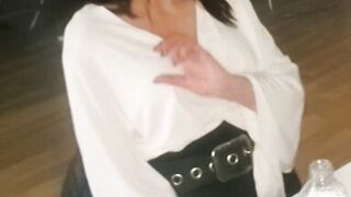 Lisa with Big Tits Show her Boobs for Casting for get new Job. she Play with her Boss in Sexy Style - 12 image