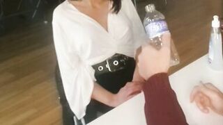 Lisa with Big Tits Show her Boobs for Casting for get new Job. she Play with her Boss in Sexy Style - 9 image