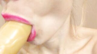 Sucking dick in pink lipstick - 5 image