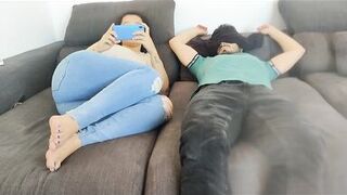 Oiled Footjob to my Handcuffed Stepdad - 2 image