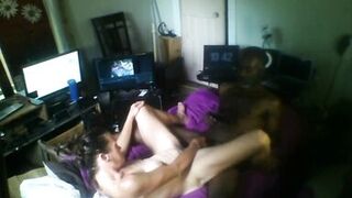 Thot in Texas - African American Cums inside Latina Wet Hairy PussyCreampie Fat Pussy Lips - 3 image