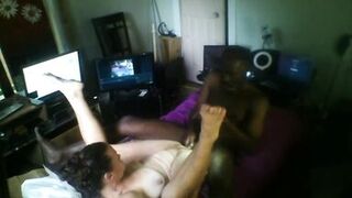 Thot in Texas - African American Cums inside Latina Wet Hairy PussyCreampie Fat Pussy Lips - 5 image