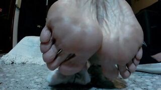 I Show you my Soft Feet while I Watch TV! Enjoy It!! - 4 image