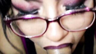 Big Tits Juicy Lips Girl with Glasses - 4 image