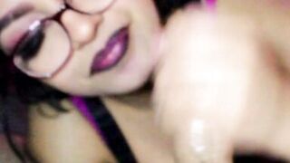 Big Tits Juicy Lips Girl with Glasses - 5 image