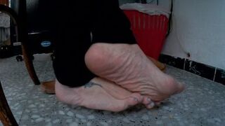 Look at my Sexy Feet while i'm Sitting!! Enjoy It!! - 1 image