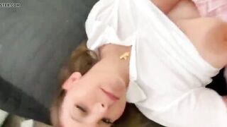 A horny guy induces the schoolgirl to stop studying and put - 3 image