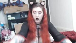 Large Titted Emo Getting Creamed By Machine Pecker to Giant Squirts - 3 image