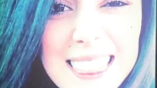 Hawt Latin Babe Receives Some Other Facial Cum Tribute