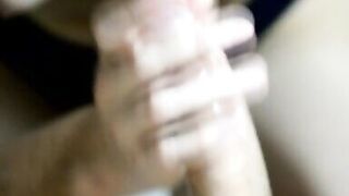 Latina Blowjob ends with a mouth creampie - 1 image