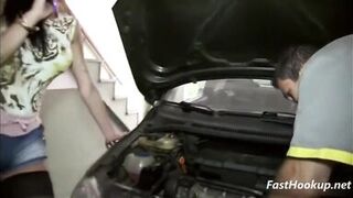 Sexy Brazilian Shemale in Stockings Creampied - 2 image