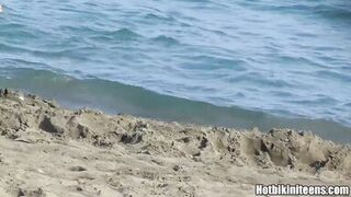 Hot Bikini Teens Beach Voyeur Bikini Spy Close-Up 4K UHD Video 27 - 3 image