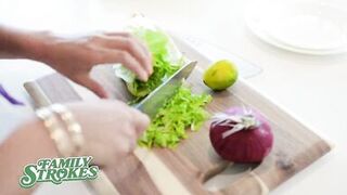 FamilyStrokes - Big Ass Latina Milf Twerks On Her Stepson's Dick - 4 image
